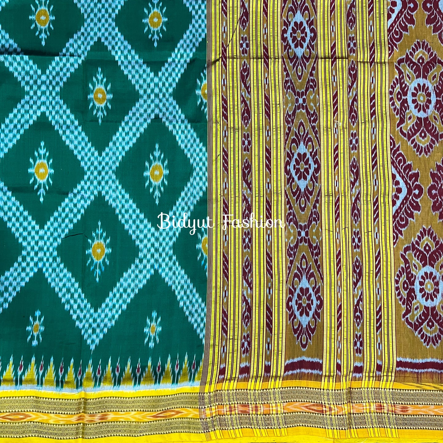 Odisha handloom Taraballi Nuapatna|Khandua Ikat Silk Saree - Bidyut Fashion