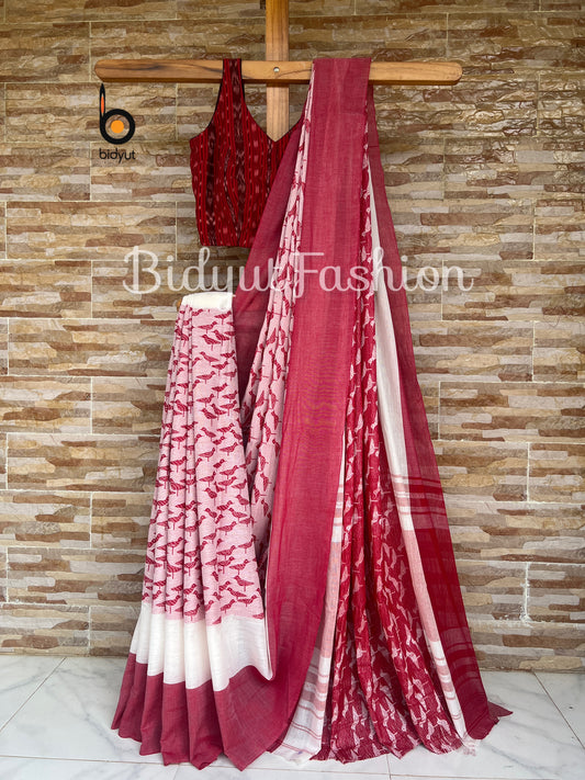 Bengal handloom Dhaniakhali Cotton Saree