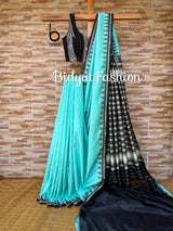 Blue color Berhampuri Silk Saree  |Odisha handloom