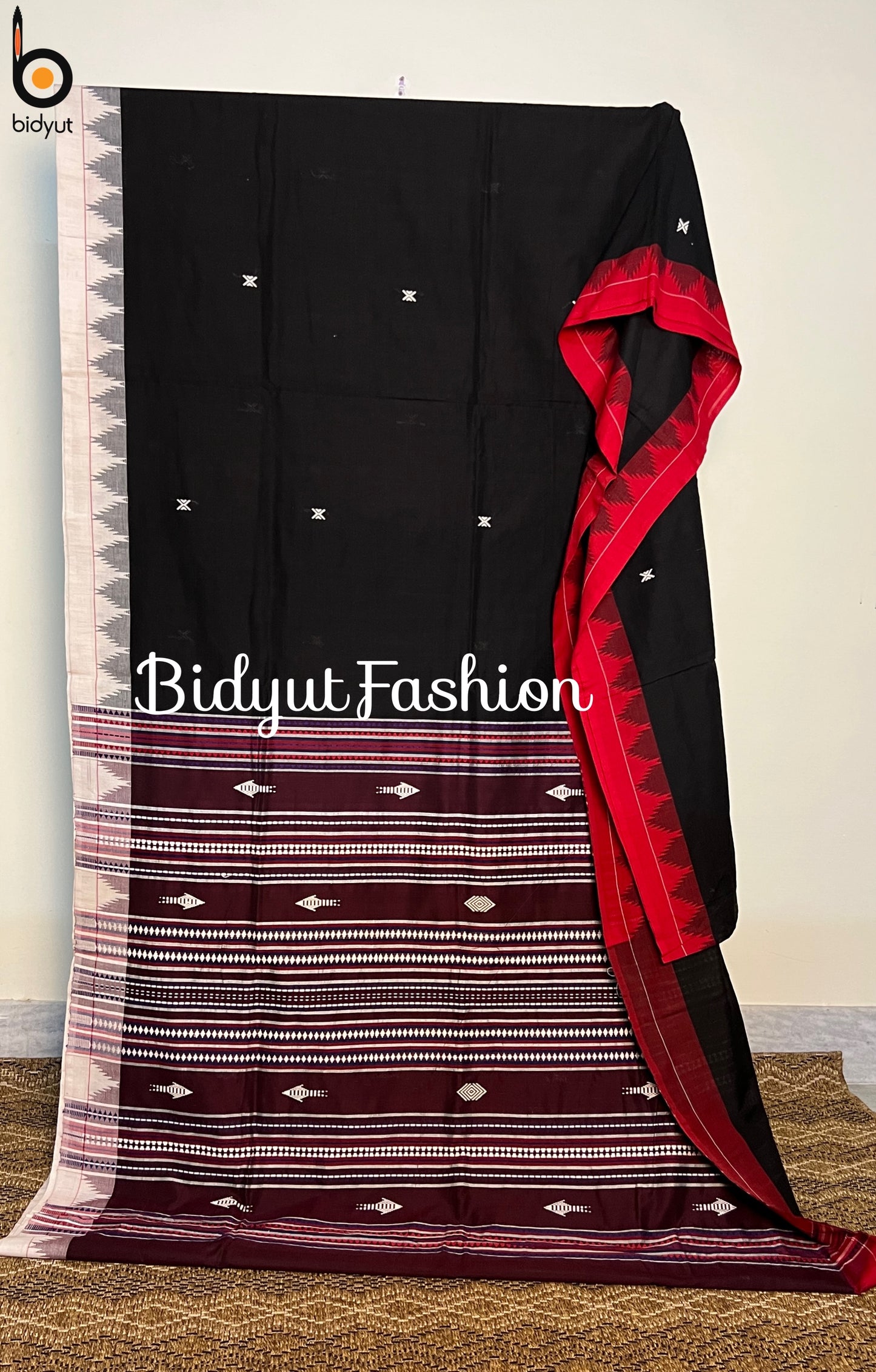 Odisha handloom Kotpad natural dye cotton saree - Bidyut Fashion