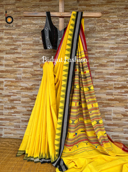 Odisha handloom Ganjam Bomkai Cotton Saree - Bidyut Fashion