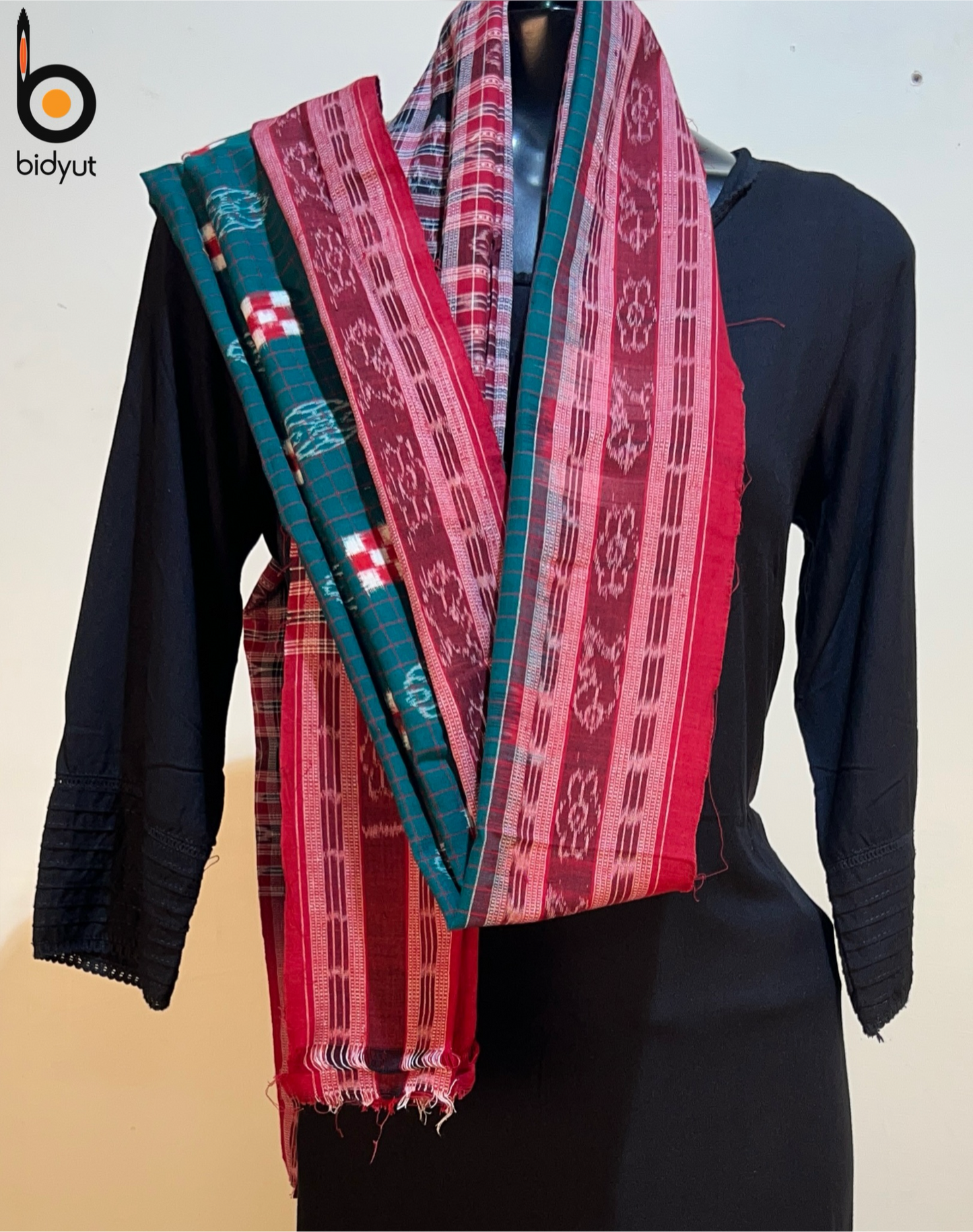 Odisha Handloom Sambalpuri Double Ikat Cotton Stole