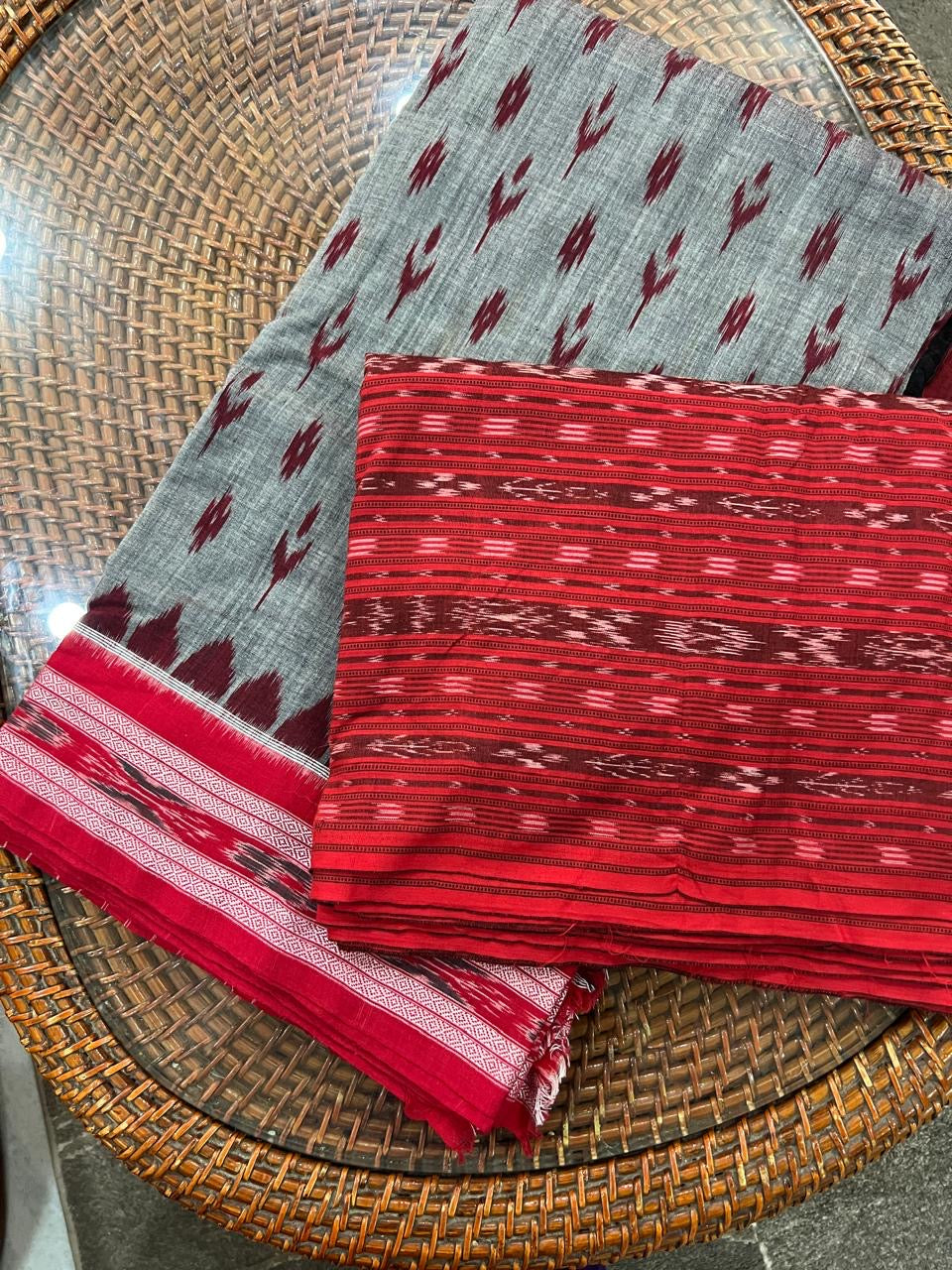 Odisha Handloom Ashwini Sambalpuri Double Ikat Cotton Saree