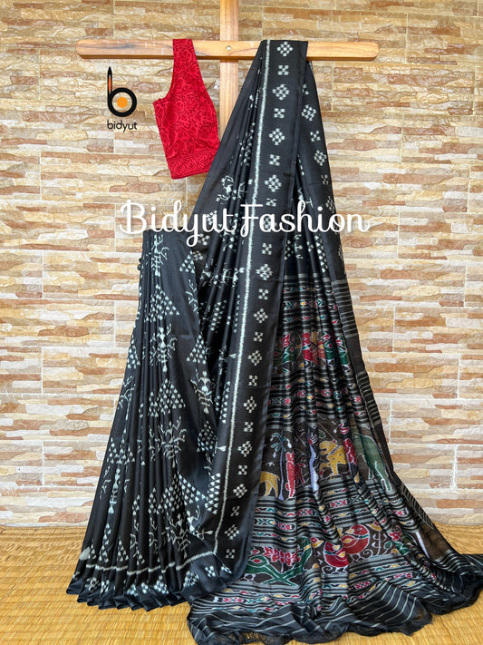 Odisha handloom Nuapatna Ikat Silk Saree