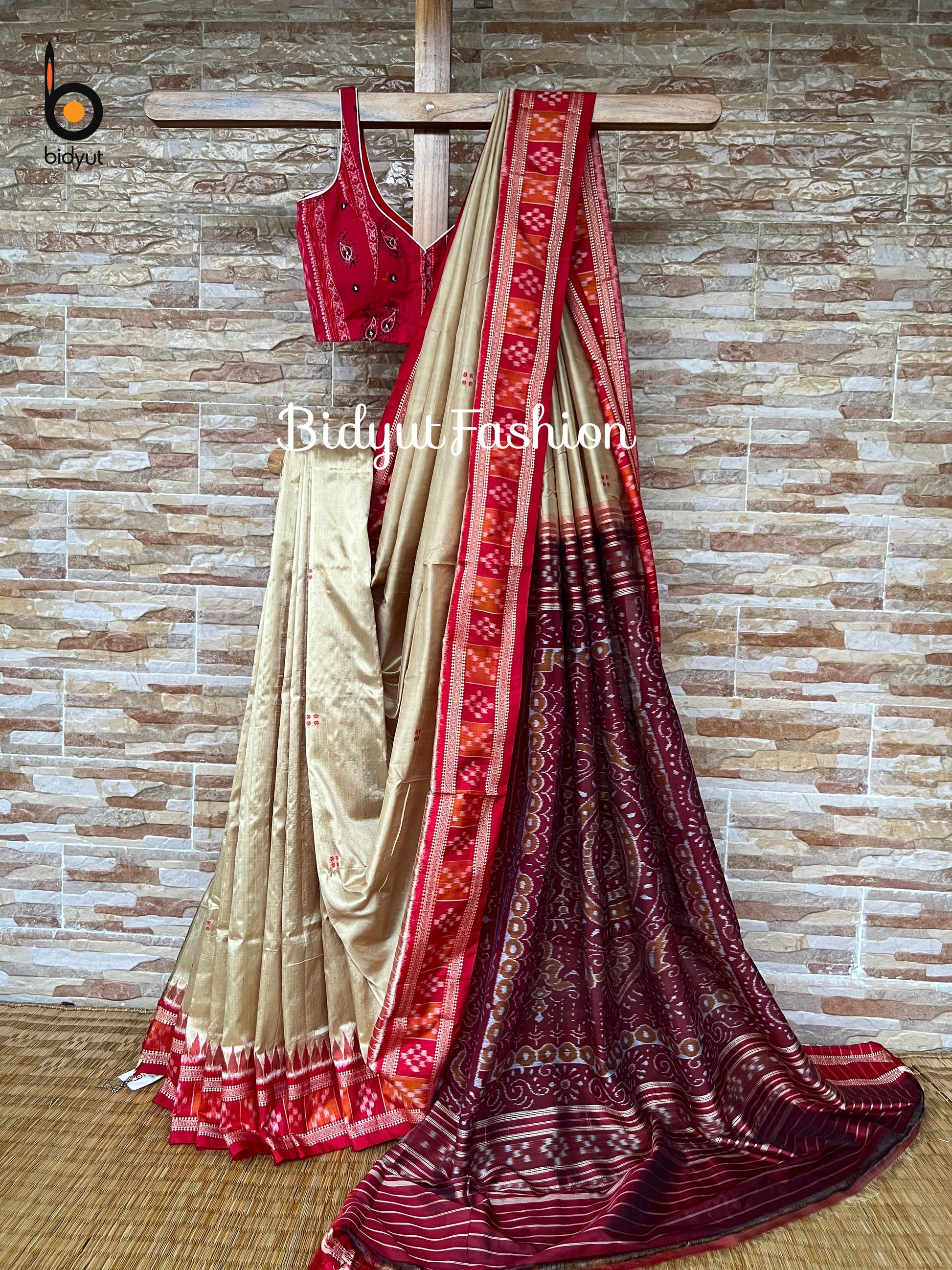 Odisha handloom Nuapatna Ikat Silk Saree - Bidyut Fashion