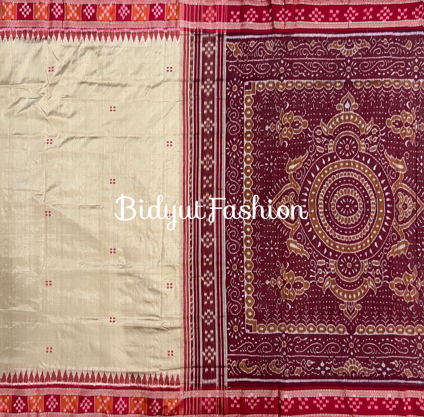 Odisha handloom Nuapatna Ikat Silk Saree - Bidyut Fashion