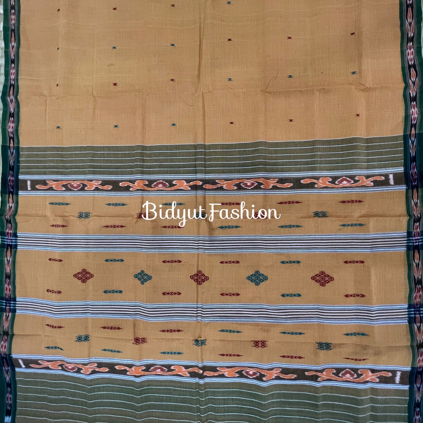 Shop Odisha Handloom Suta Luga Ikat Cotton Sarees | Bidyut Fashion House palla