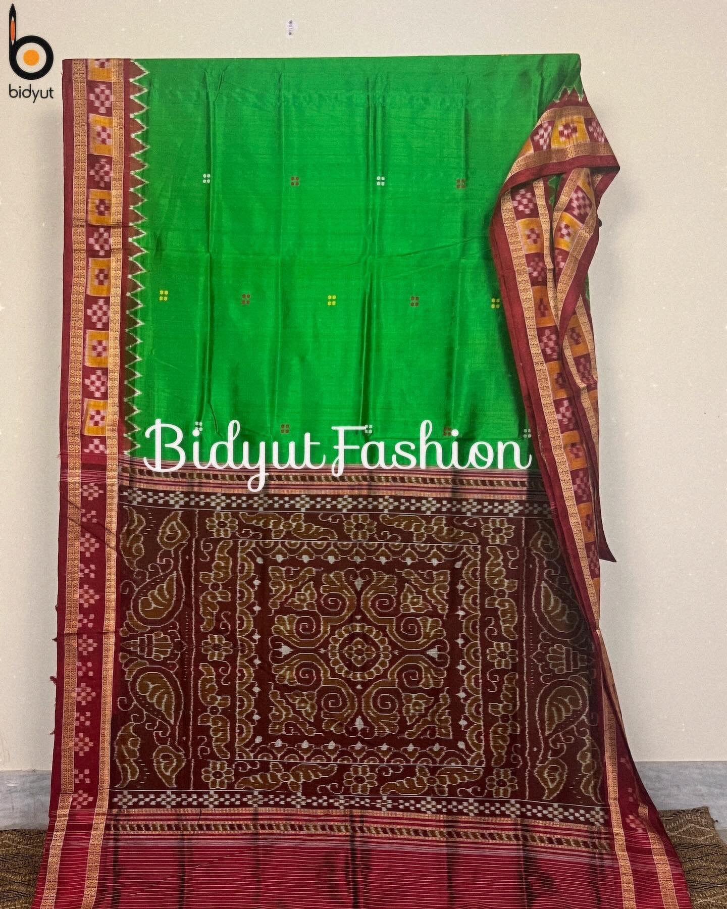 Odisha handloom Nuapatna Ikat Silk Saree - Bidyut Fashion