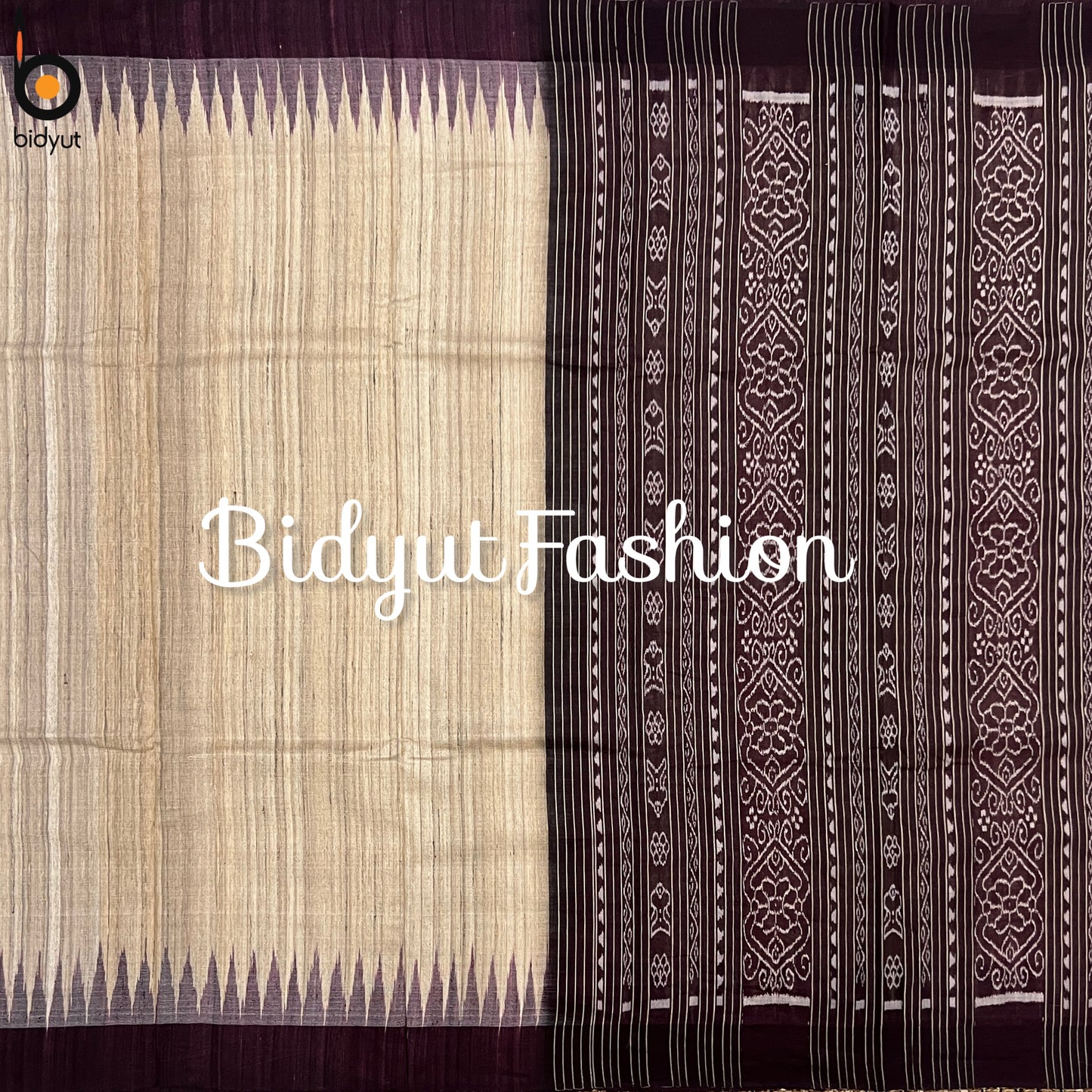 Gopalpur Ghicha Tussar Silk Saree - Odisha Ikat Handloom