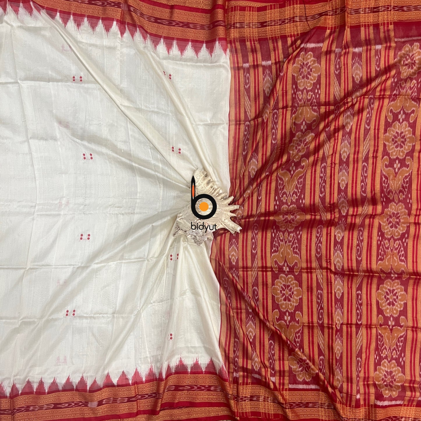 Odisha handloom Ikat Khandua Silk Saree