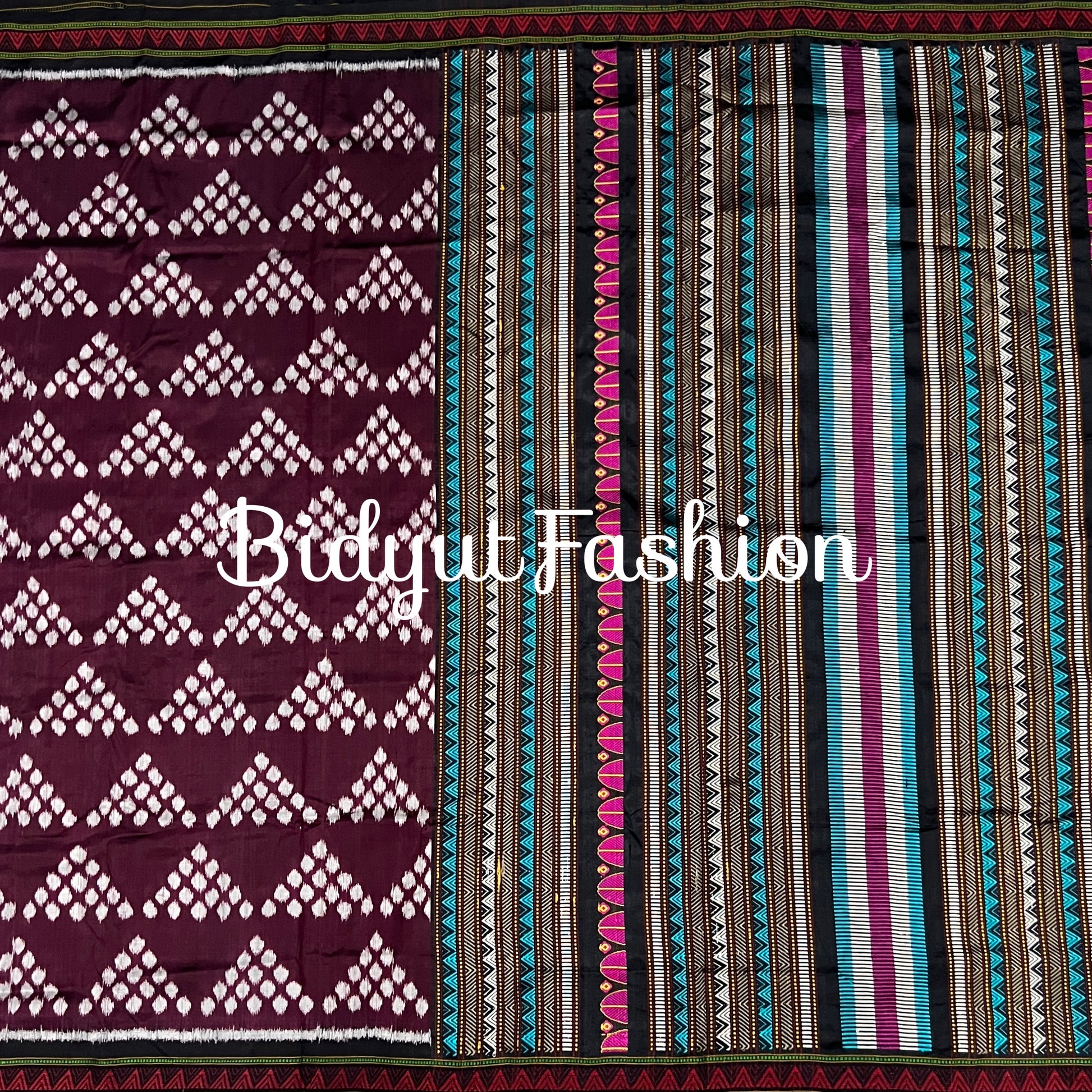 Odisha handloom| Dongria design| Nuapatna Ikat Silk Saree - Bidyut Fashion