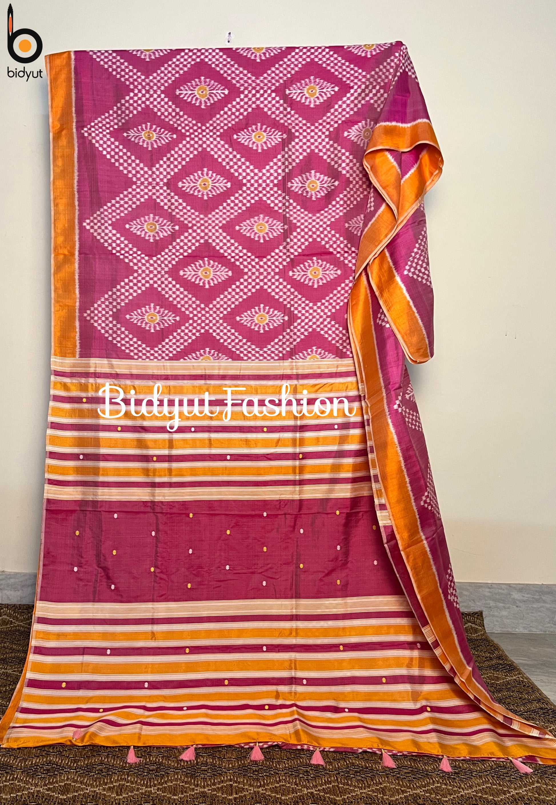 Odisha handloom Taraballi Nuapatna | Khandua Ikat Silk Saree - Bidyut Fashion