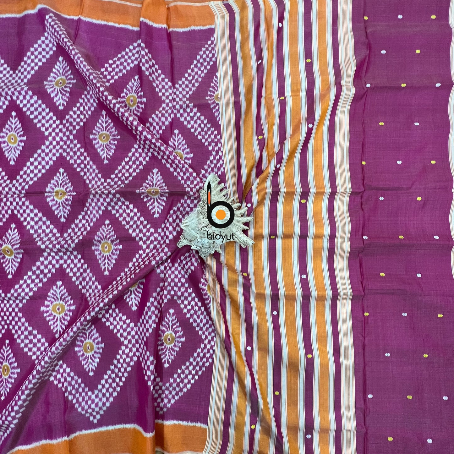 Odisha handloom Taraballi Nuapatna | Khandua Ikat Silk Saree - Bidyut Fashion