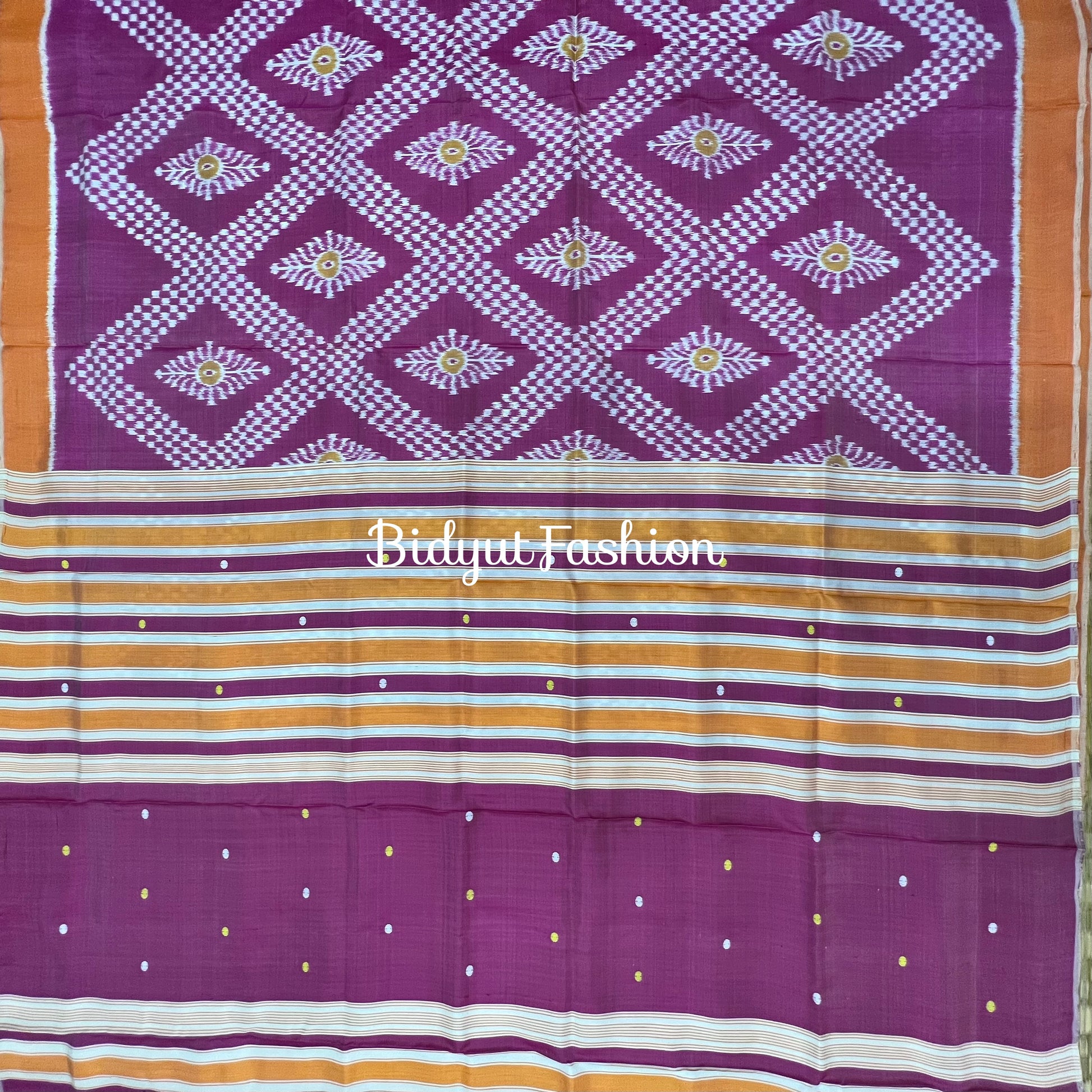 Odisha handloom Taraballi Nuapatna | Khandua Ikat Silk Saree - Bidyut Fashion