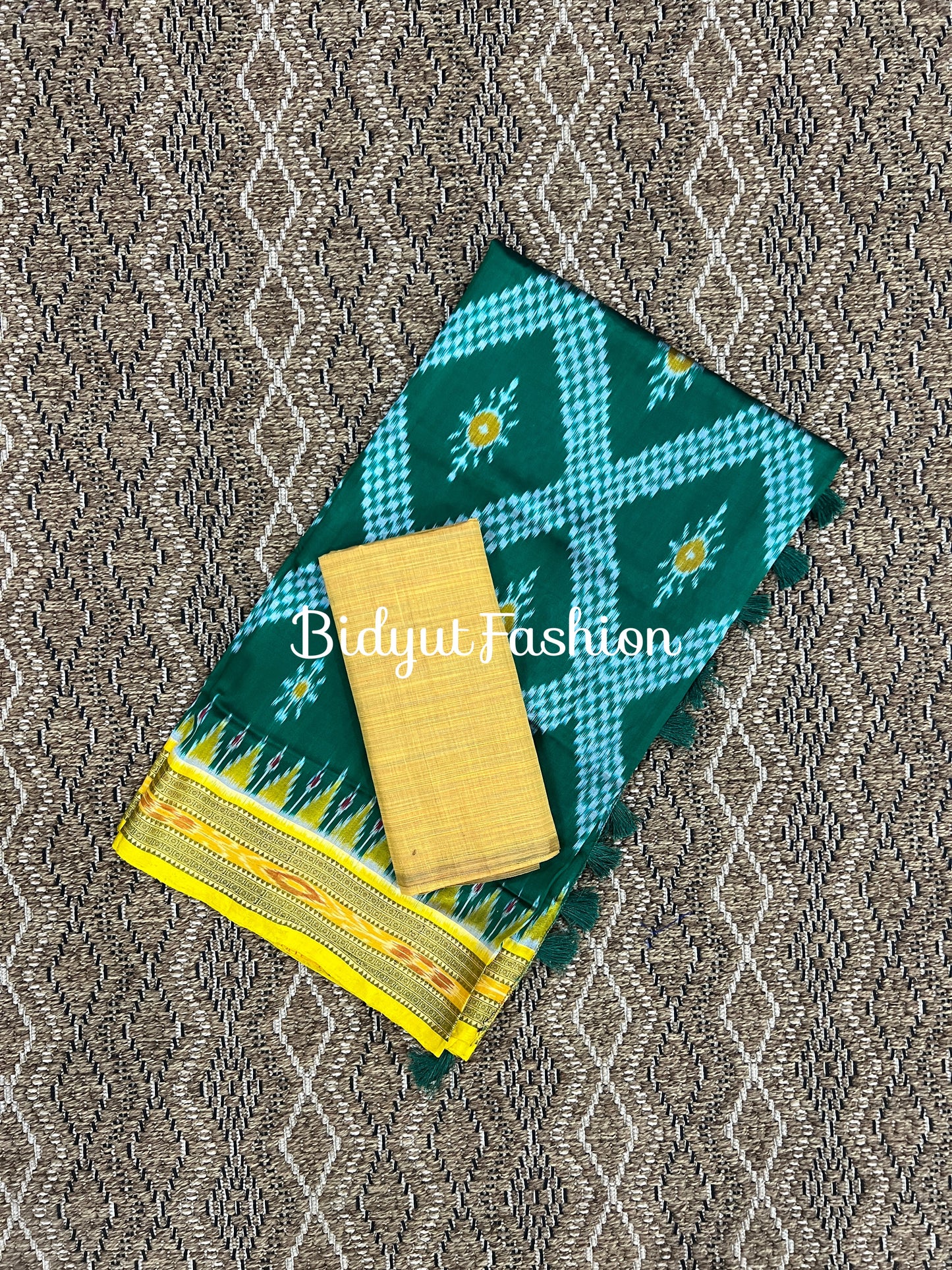 Odisha handloom Taraballi Nuapatna|Khandua Ikat Silk Saree - Bidyut Fashion