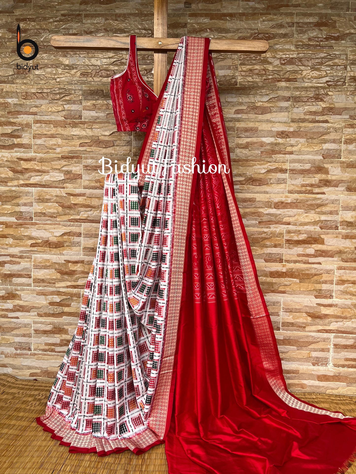 Odisha handloom Sambalpuri double Ikat Ashwini Silk Saree