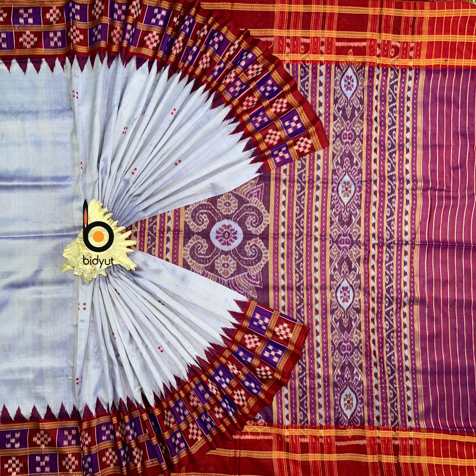 Odisha handloom Nuapatna Ikat Silk Saree - Bidyut Fashion