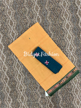 Odisha Handloom Yellow color Suta Luga Ikat Cotton Saree - a traditional Weaving - Bidyut Fashion