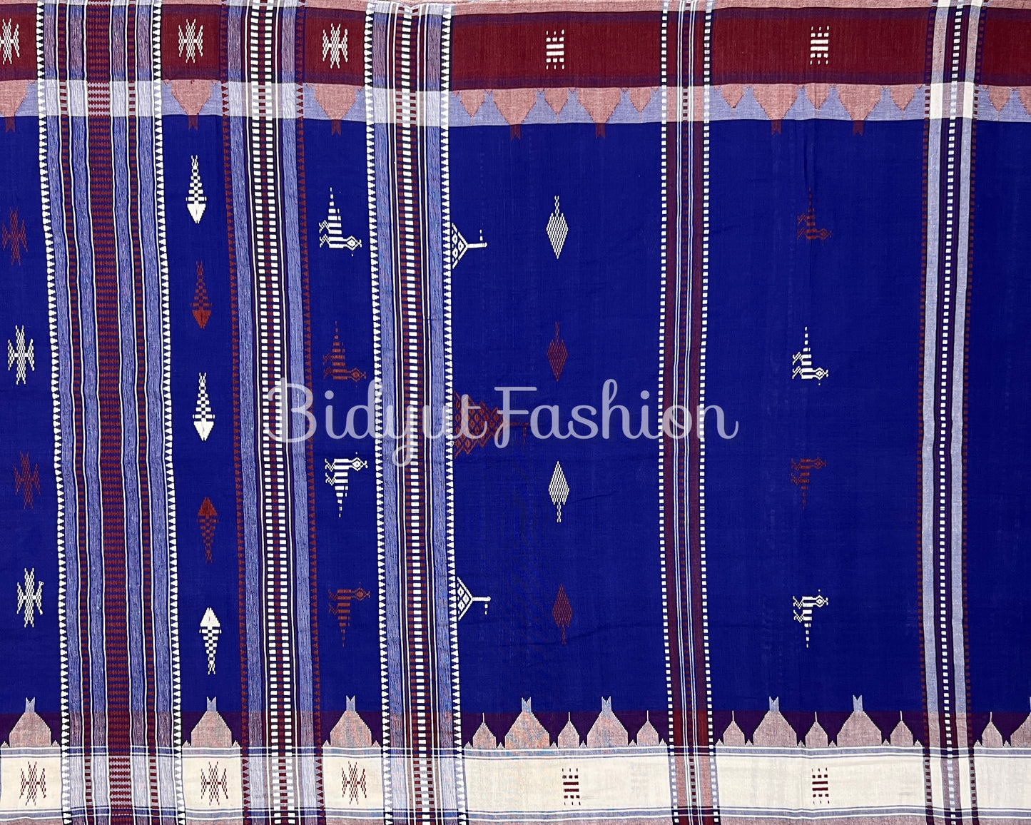 Odisha Handloom Kotpad Tribal Cotton Saree  – Natural Dye Indigo color