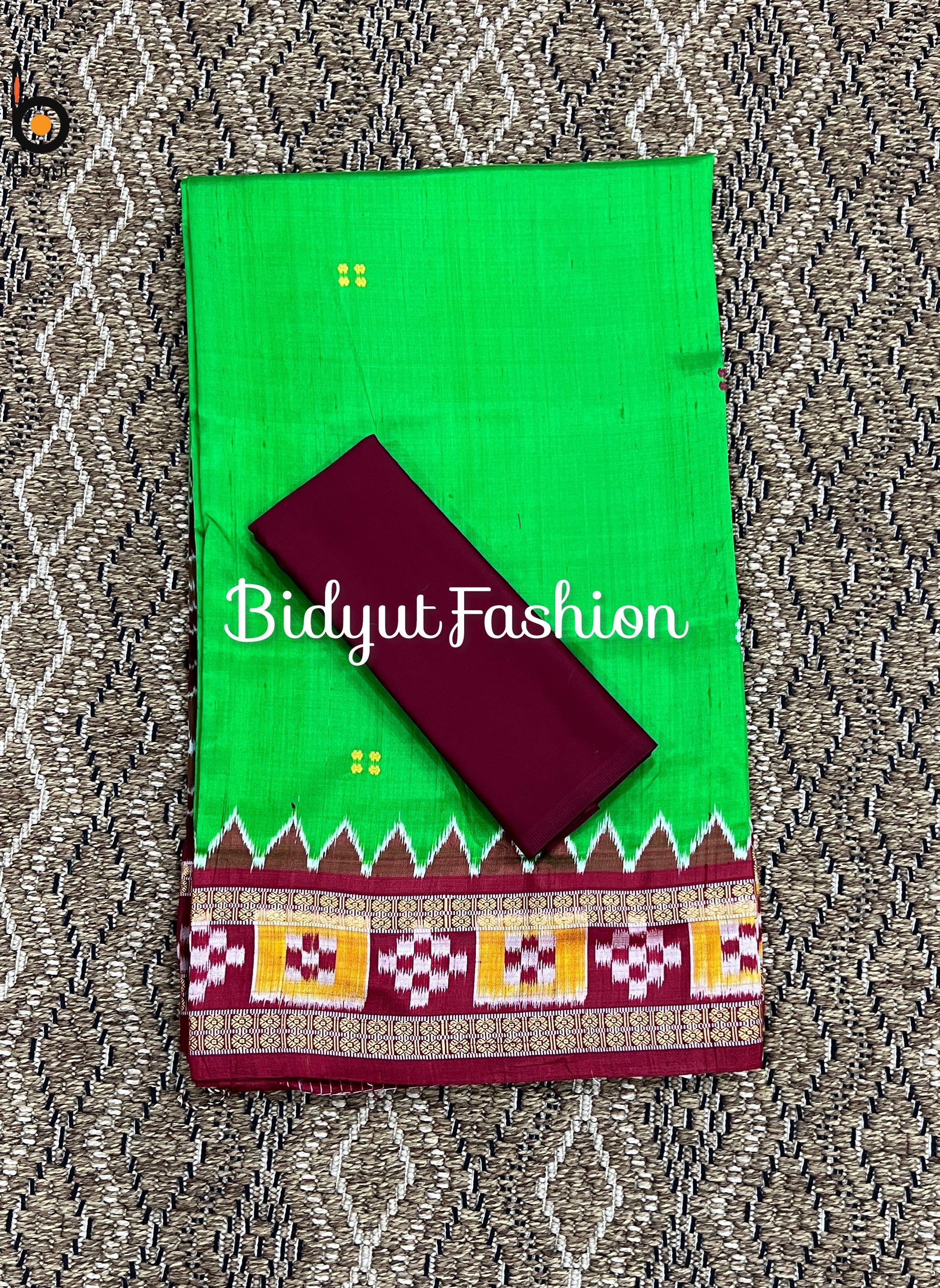 Odisha handloom Nuapatna Ikat Silk Saree - Bidyut Fashion