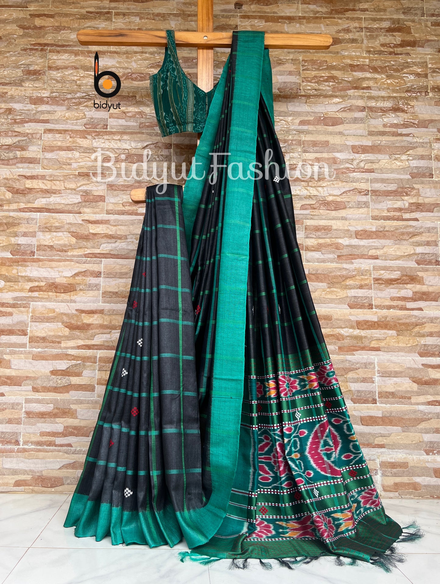 Odisha handloom Santhal Tribal Tussar Silk Saree