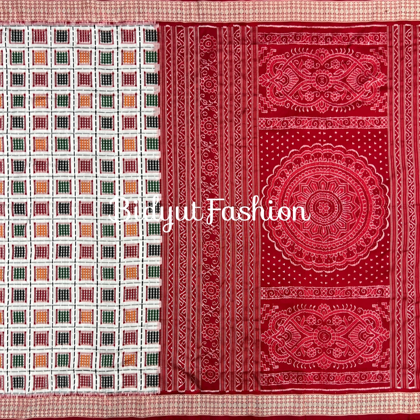 Odisha handloom Sambalpuri double Ikat Ashwini Silk Saree