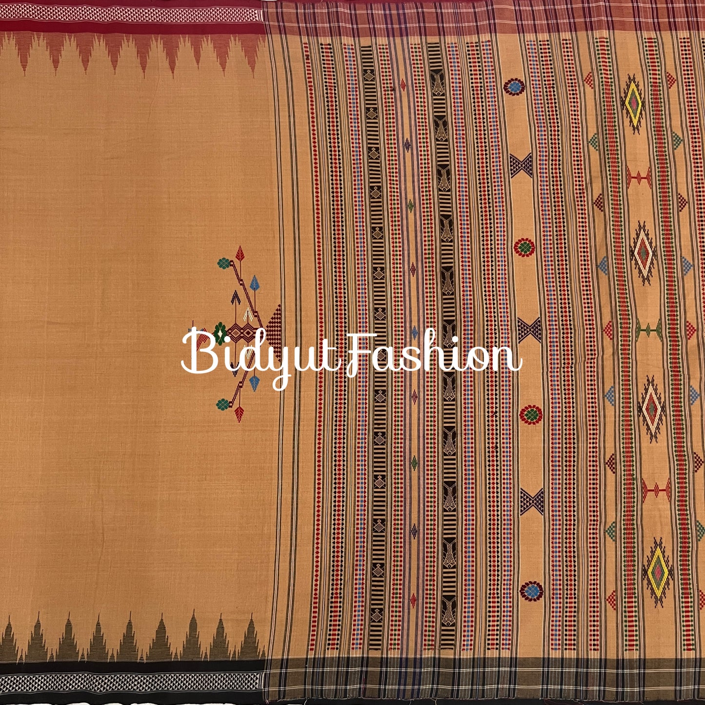 Odisha handloom Ganjam Bomkai Cotton Saree - Bidyut Fashion