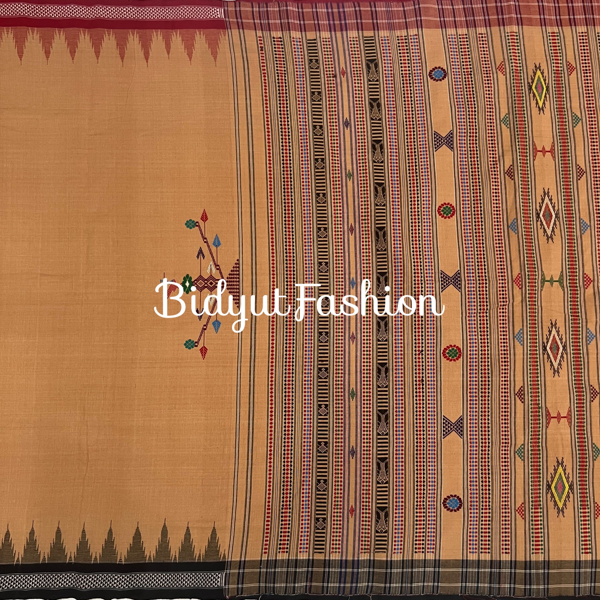 Odisha handloom Ganjam Bomkai Cotton Saree - Bidyut Fashion