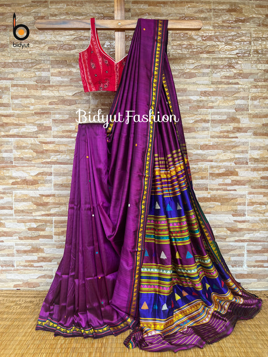 Odisha handloom| Dongria design| Nuapatna Ikat Silk Saree - Bidyut Fashion