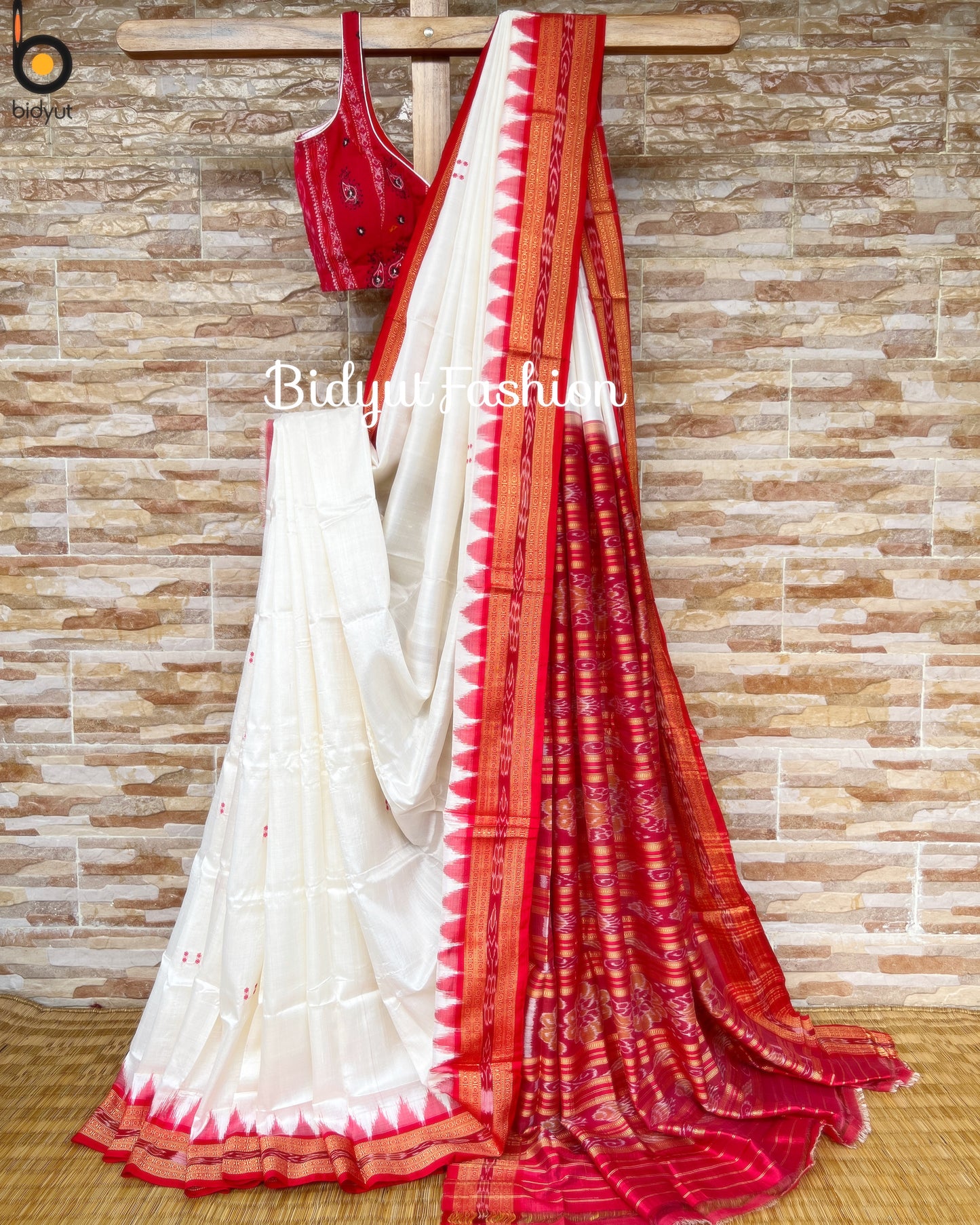 Odisha handloom Ikat Khandua Silk Saree