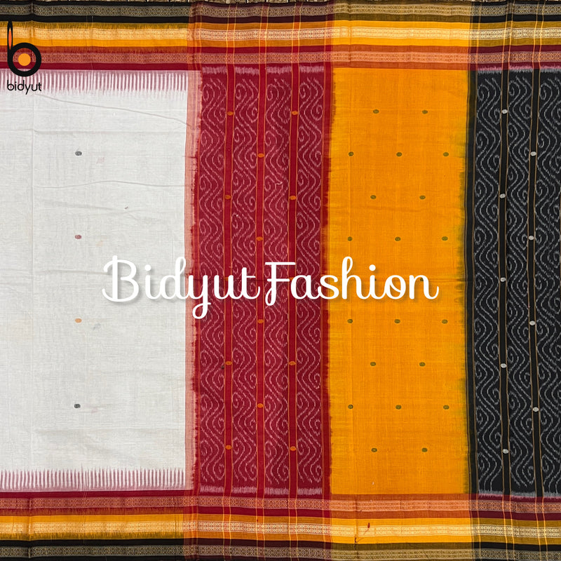 Odisha handloom Kathiphera Sambalpuri Ikat Cotton Saree