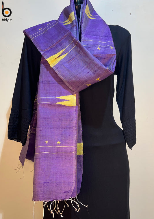 Handloom Tussar Silk Stole