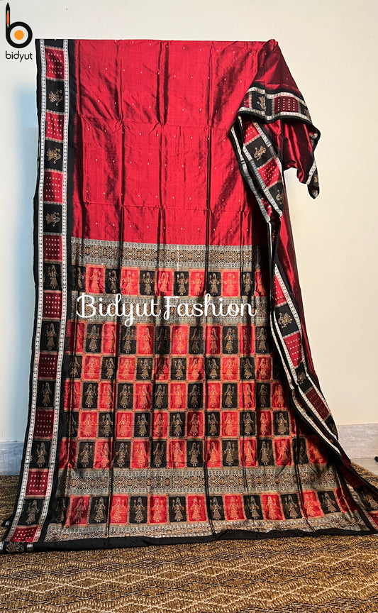 Odisha handloom Bomkai Silk Saree - Bidyut Fashion