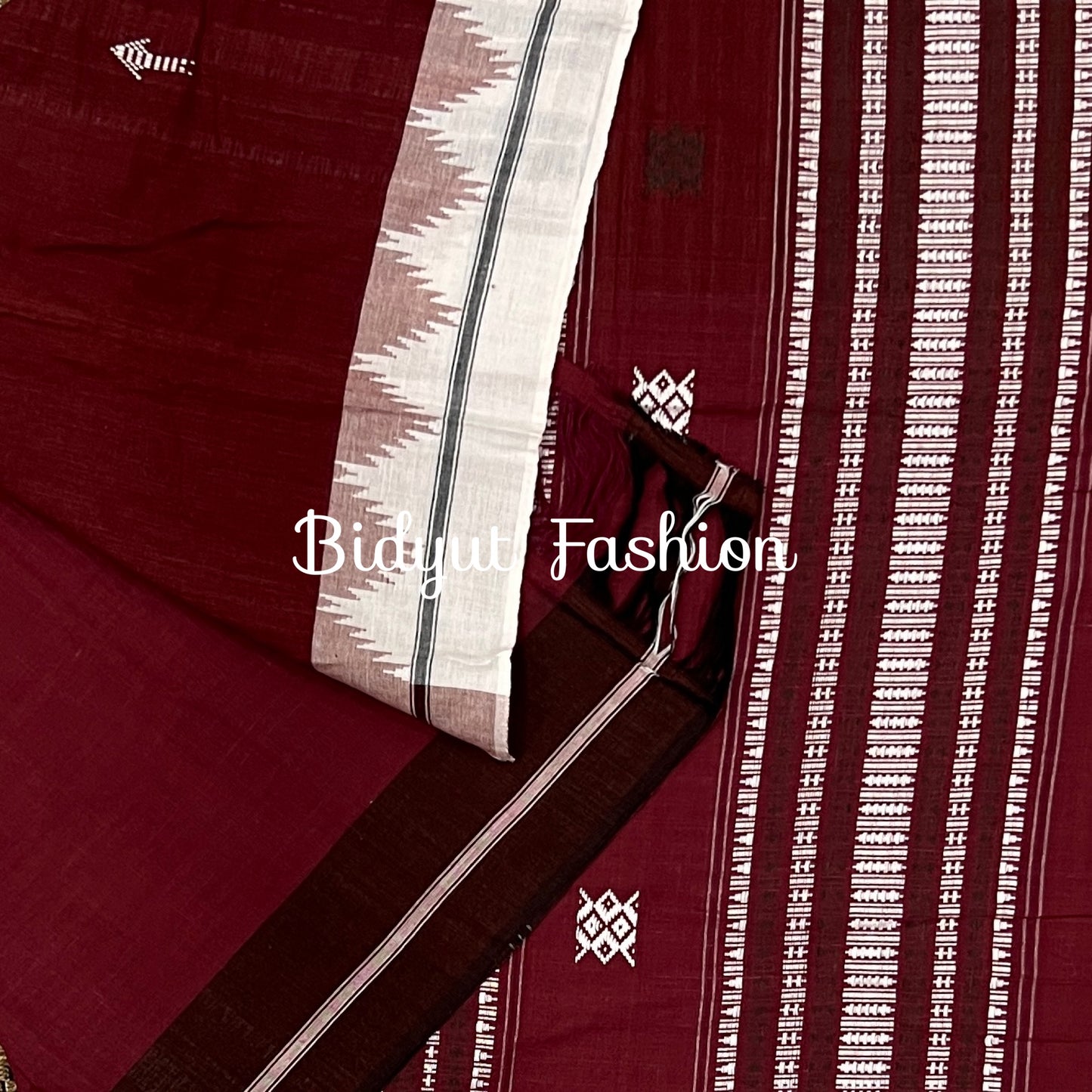 Odisha handloom Kotpad natural dye cotton saree - Bidyut Fashion