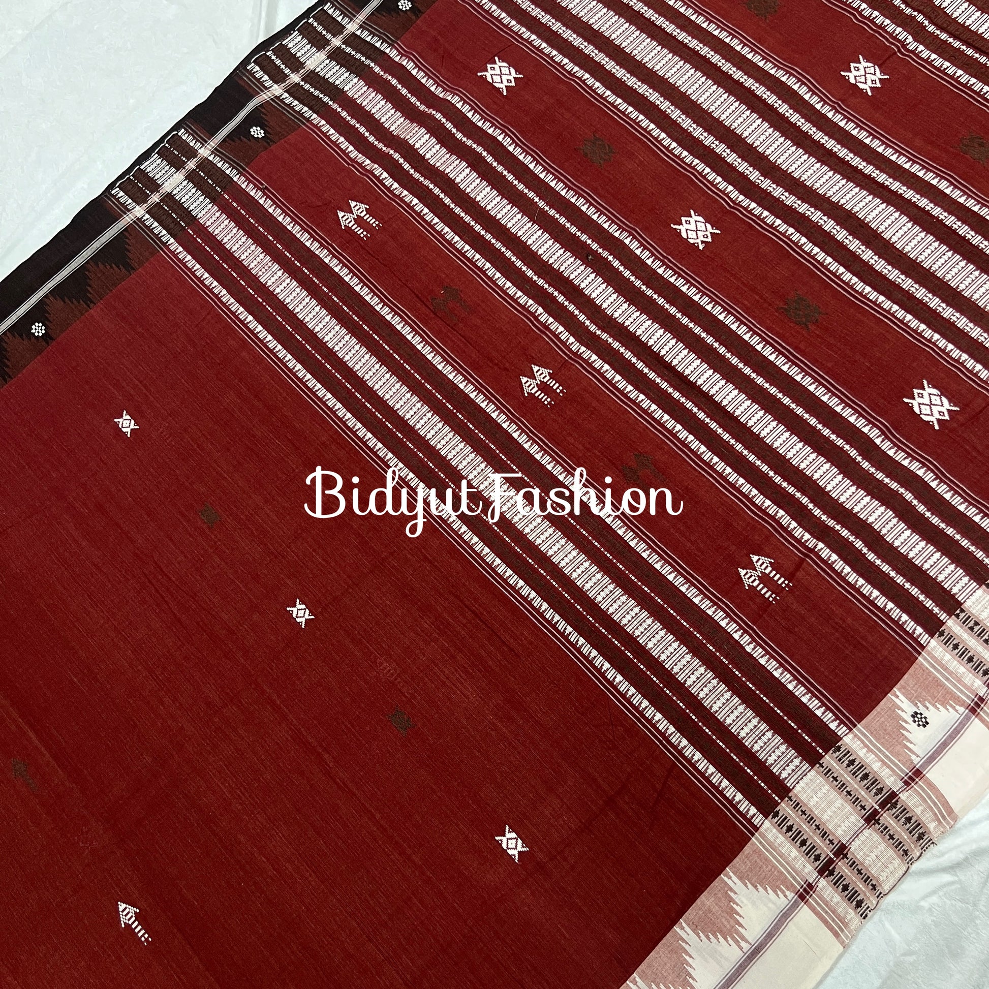 Odisha handloom Kotpad natural dye cotton saree - Bidyut Fashion