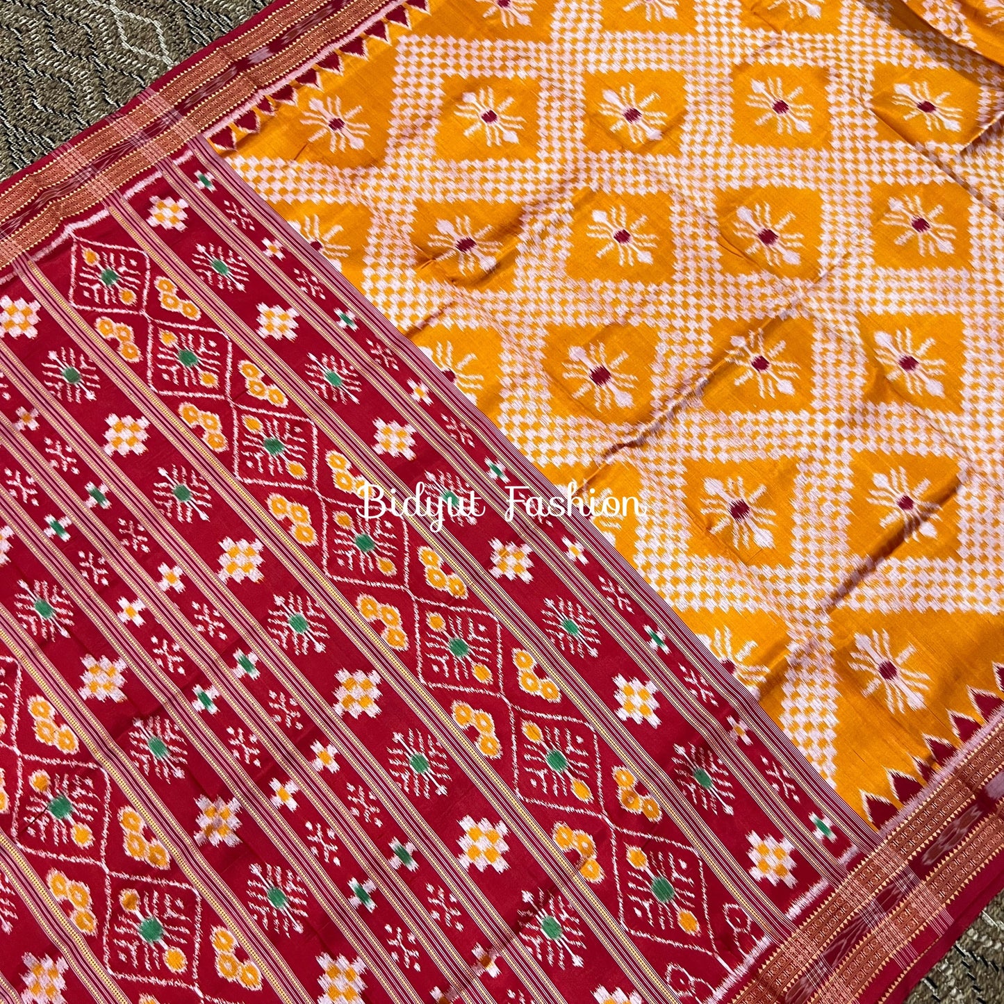 Odisha handloom Nuapatna | Ikat Silk Saree - Bidyut Fashion