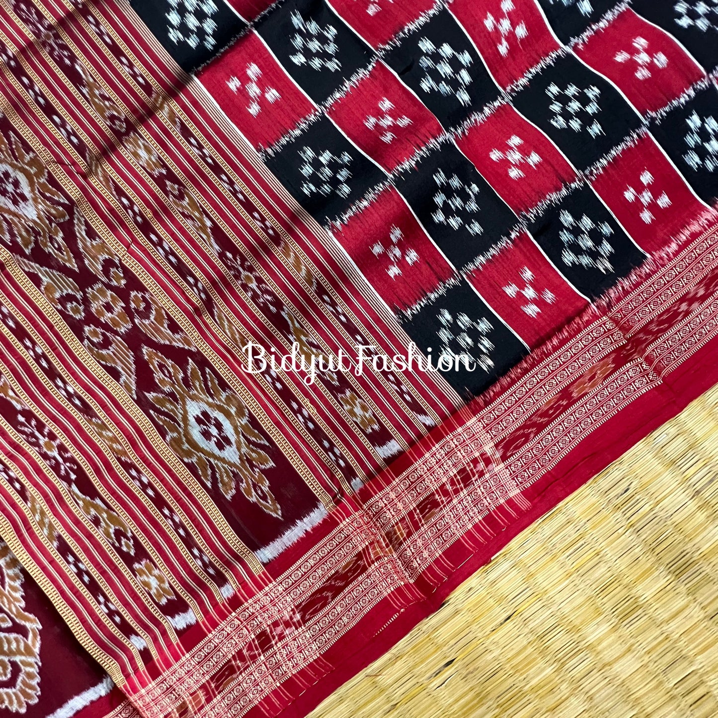 Odisha handloom|Nuapatna|Khandua|Sambalpuri| Ikat Silk Saree - Bidyut Fashion