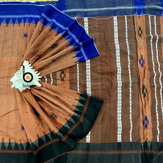 Odisha handloom Kotpad natural dye cotton saree - Bidyut Fashion