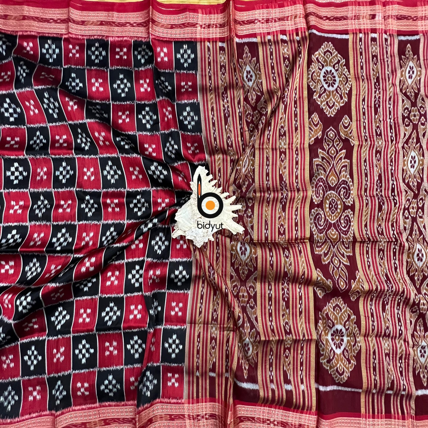 Odisha handloom|Nuapatna|Khandua|Sambalpuri| Ikat Silk Saree - Bidyut Fashion