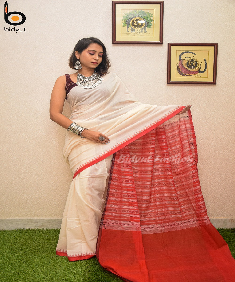 sambalpuri Phoda Kumbha Cotton Saree