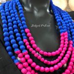 Handmade Fabric five Layered Jewelry