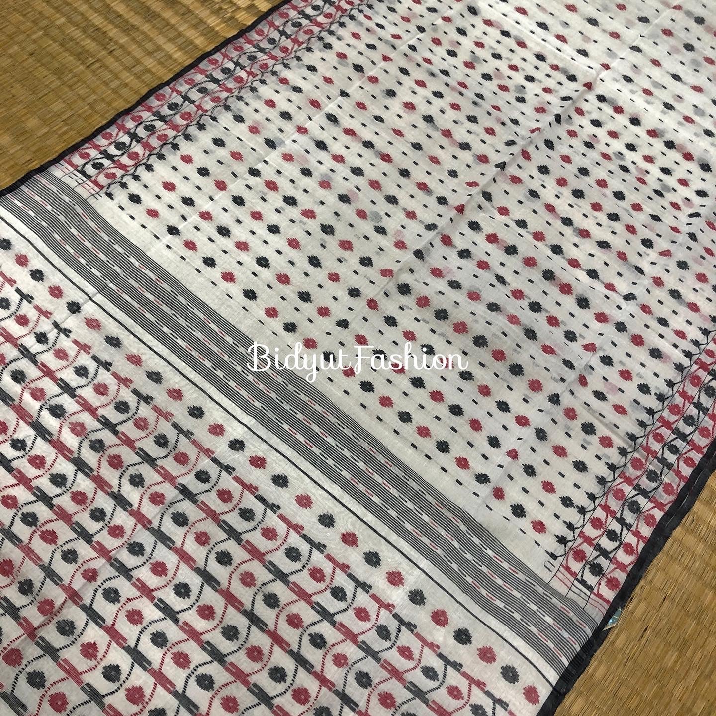 Dhakai Jamdani handloom Cotton Saree