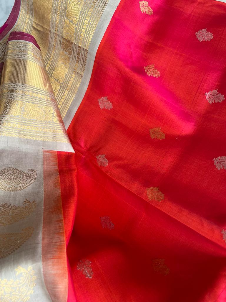 Gadwal handloom Pure Silk Saree - Bidyut Fashion