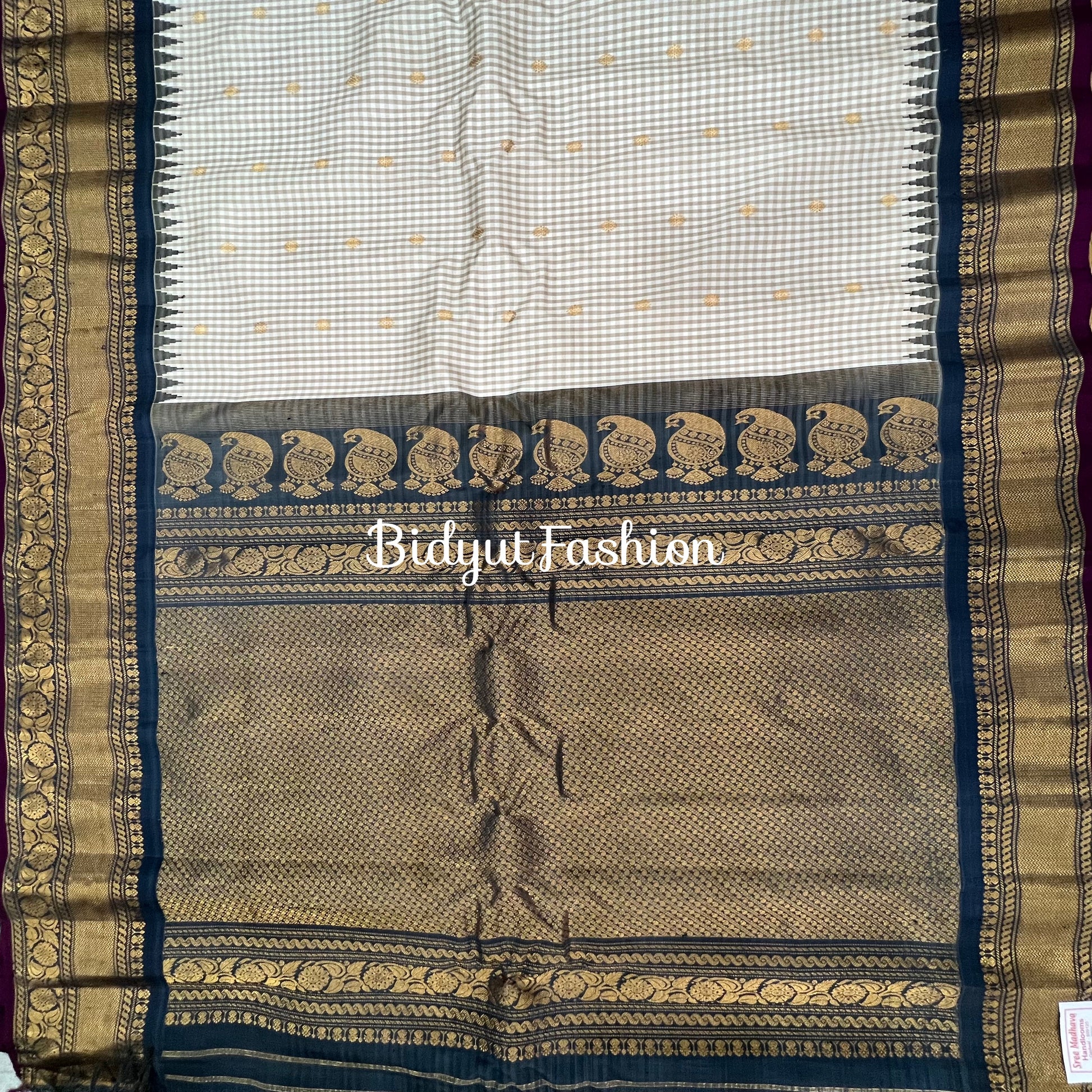 Gadwal handloom Pure Silk Saree - Bidyut Fashion