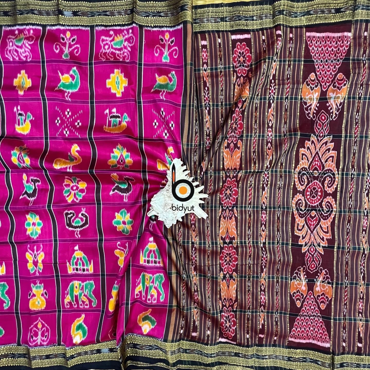 Nabakothi  Ikat Odisha Handloom Silk Saree online