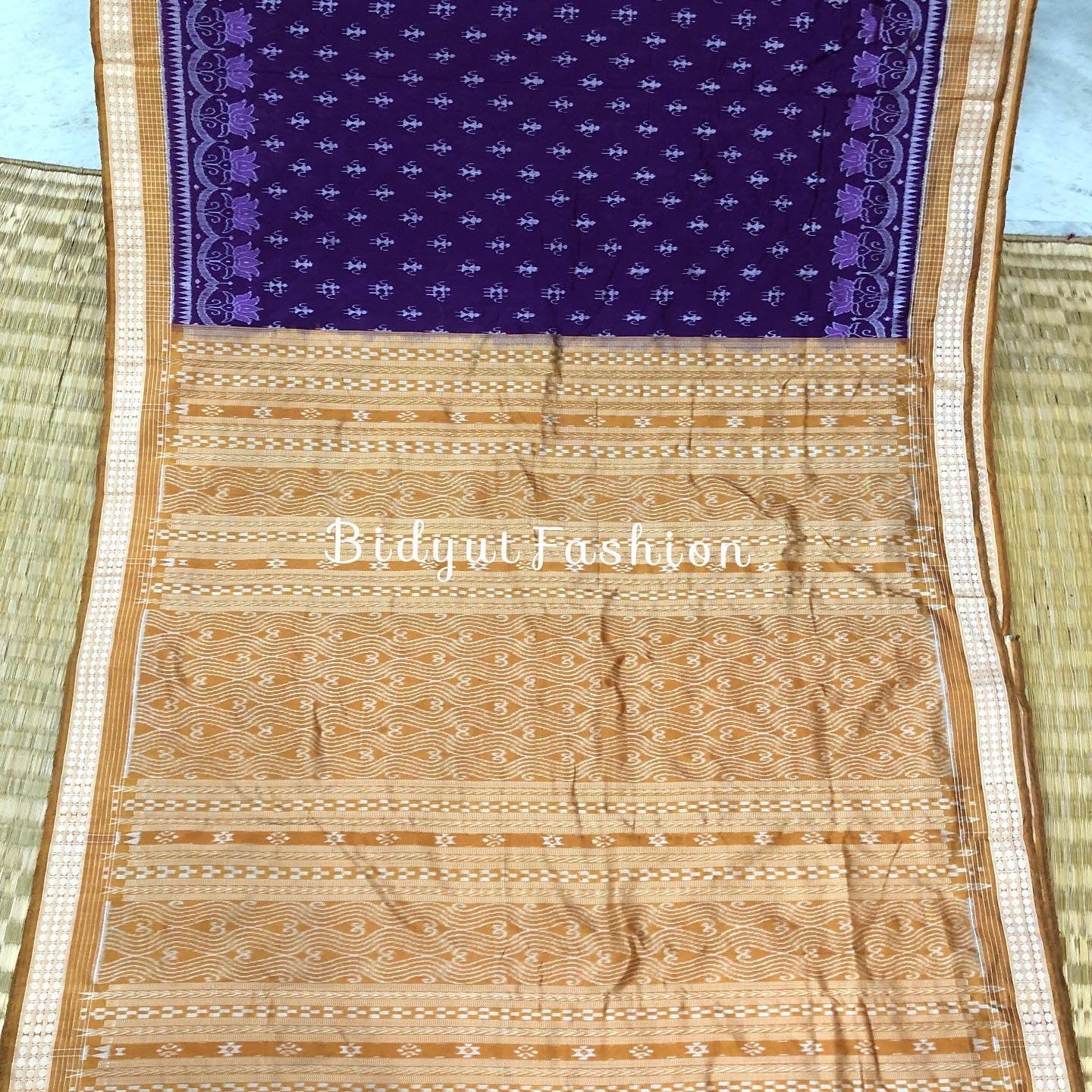 Exquisite Purple Color Odisha Handloom Sambalpuri Ikat Silk Saree | Authentic Craftsmanship and Elegance | Bidyut Fashion House image 3 of 7