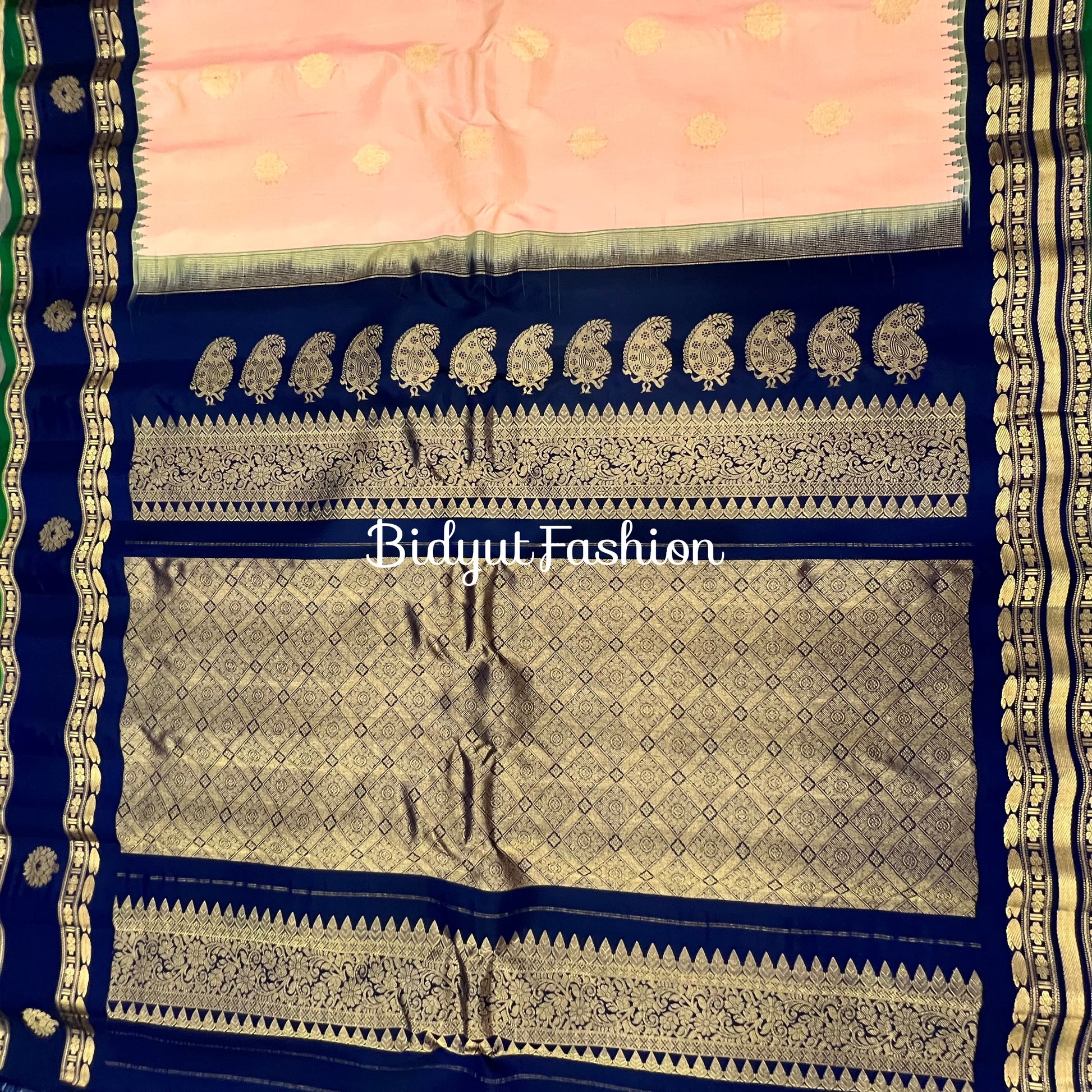 Gadwal handloom Pure Silk Saree - Bidyut Fashion